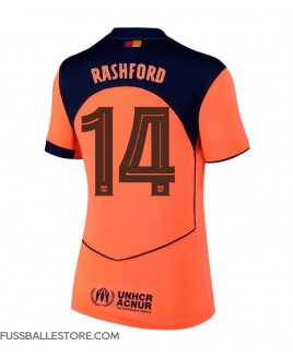 Günstige Barcelona Marcus Rashford #14 3rd trikot Damen 2025-26 Kurzarm